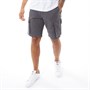 ONLY & SONS Mens Cam Stage Cargo Shorts Grey Pinstripe