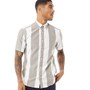 ONLY & SONS Mens Travis Short Sleeve Bold Stripe Shirt Teak