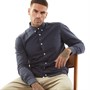 ONLY & SONS Mens Long Sleeve Oxford Shirt Dark Navy