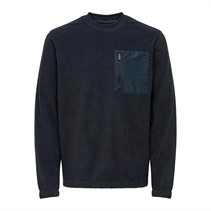 ONLY & SONS Herre Onsnikolai Reg VD Sweatshirts Marineblå