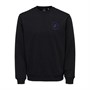 ONLY & SONS Herre Tendedd Regic Ram RKY Logo Cans668 SWT Sweatshirts Sort