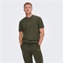ONLY & SONS T-Shirts Onsmusk Life Reg Logo 3843 Tee Homme Vert Foncé