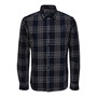 ONLY & SONS Herre Onsari Twill Check Langærmet shirts Marineblå Ternet