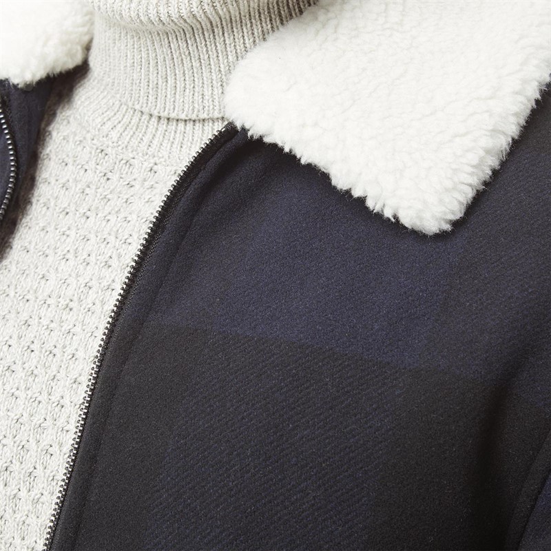 ONLY & SONS Vestes Onsron Check OTW Homme Bleu Marine
