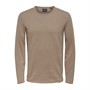 ONLY & SONS Heren Onsjim Reg 12 CS Crew Neck jumpers Beige