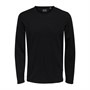 ONLY & SONS Pull à Col Ras-du-Cou Onsjim Reg 12 CS Homme Noir