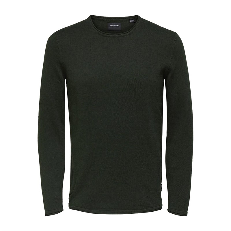 ONLY & SONS Herre Onsjim Reg 12 CS Trøjer med rund hals Mørk Khaki