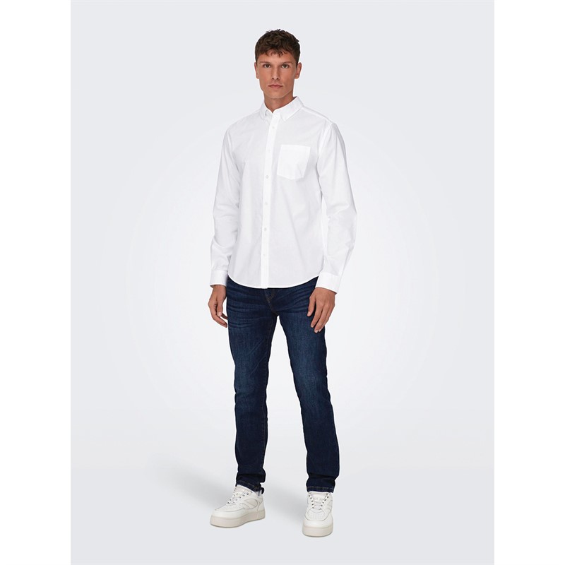 Chemise Homme The Armoury En Coton Oxford, Blanche, Taille S (petite) - Occasion Parfait état