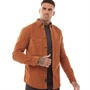 ONLY & SONS Herren Terry Cord Hemd mit langem Arm Orange