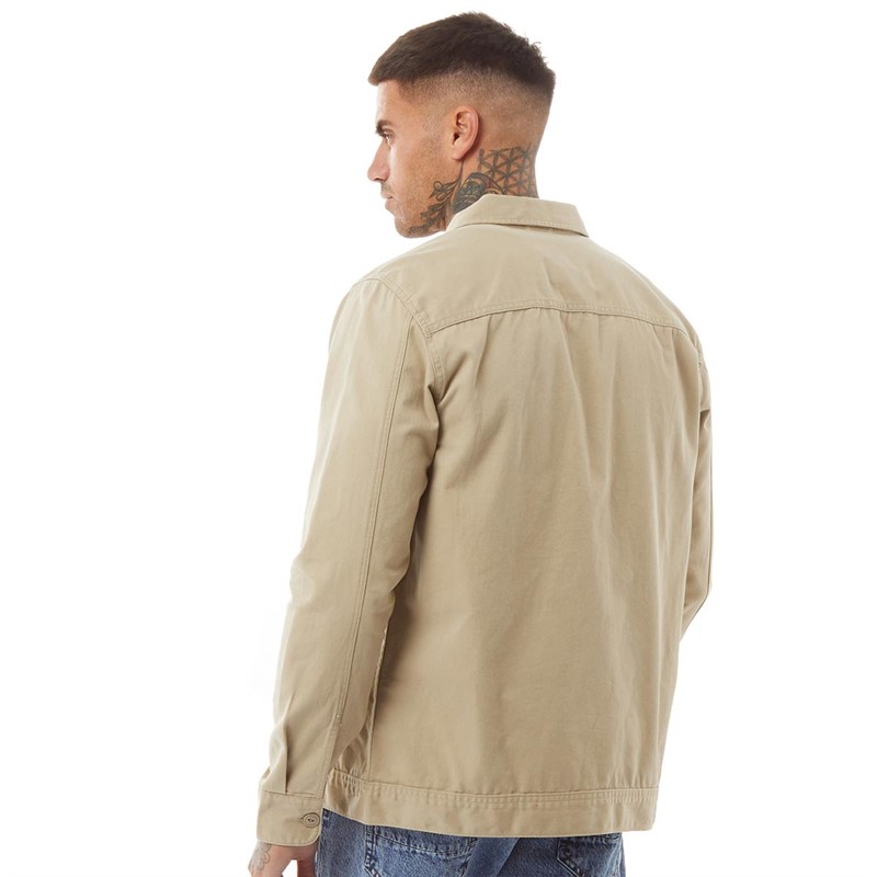 ONLY & SONS Mens Silvio Long Sleeve Overshirt Khaki