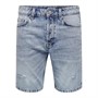 ONLY & SONS Short en jean Homme Bleu Clair