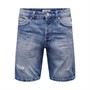 ONLY & SONS Short en jean Homme Bleu Moyen