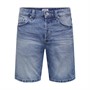 ONLY & SONS Short en jean Homme Bleu Moyen