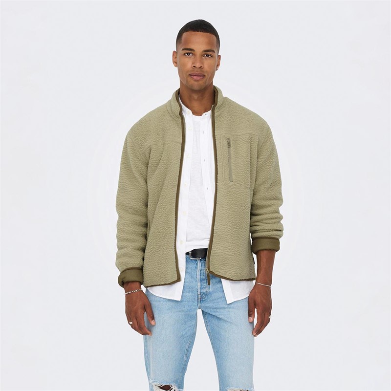 ONLY & SONS Heren Jacks Lichtbruin