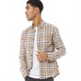 ONLY & SONS Heren Atir Overhemden met lange mouwen Donkerbruin