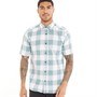 ONLY & SONS Mens Short Sleeve Check Shirt Green