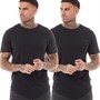 ONLY & SONS Mens Matt Longy Two Pack T-Shirts Black