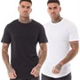 ONLY & SONS Mens Matt Longy Two Pack T-Shirts Black/White