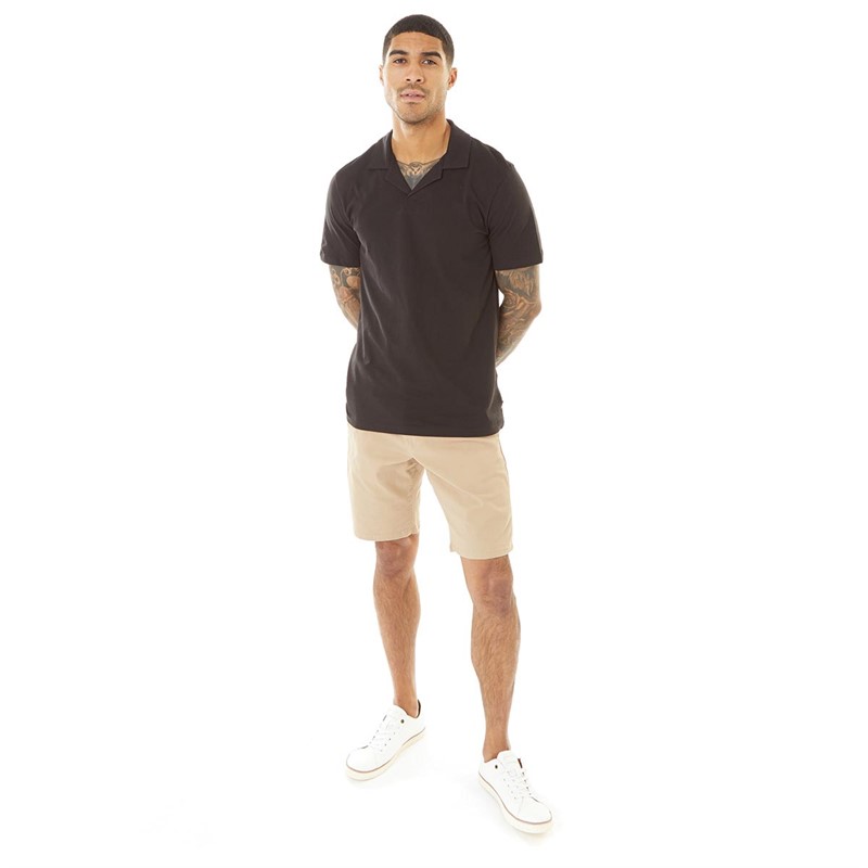 ONLY & SONS Heren Aham Polo’s met korte mouwen Zwart