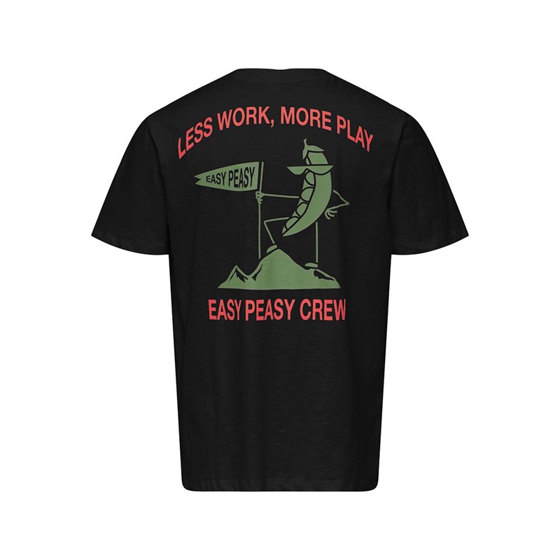 ONLY & SONS Herre Jake Print T-shirts Sort