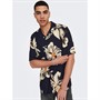 ONLY & SONS Chemises à Manches Courtes Dan Life Homme Bleu Marine