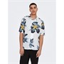 ONLY & SONS Chemises à Manches Courtes Dan Life Homme Blanc