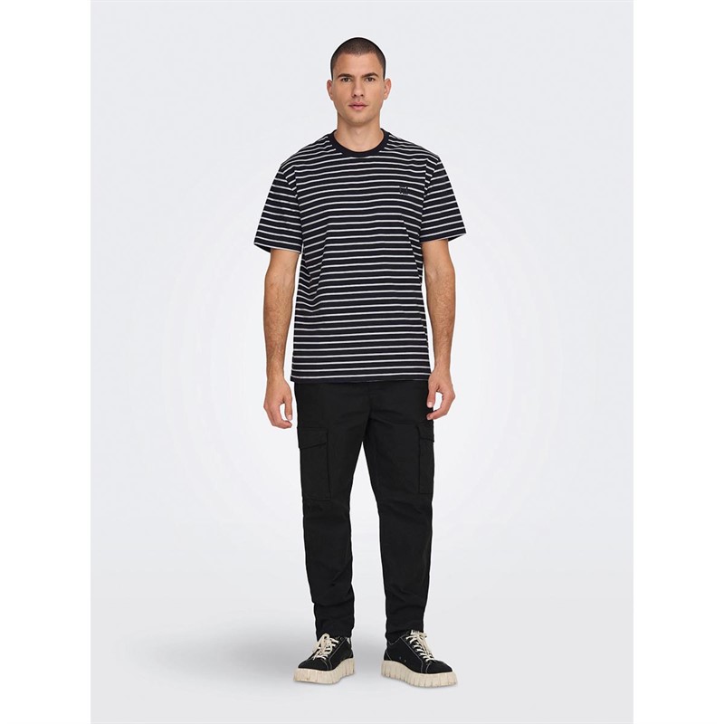 ONLY & SONS T-Shirts Henry Homme Bleu Marine Foncé