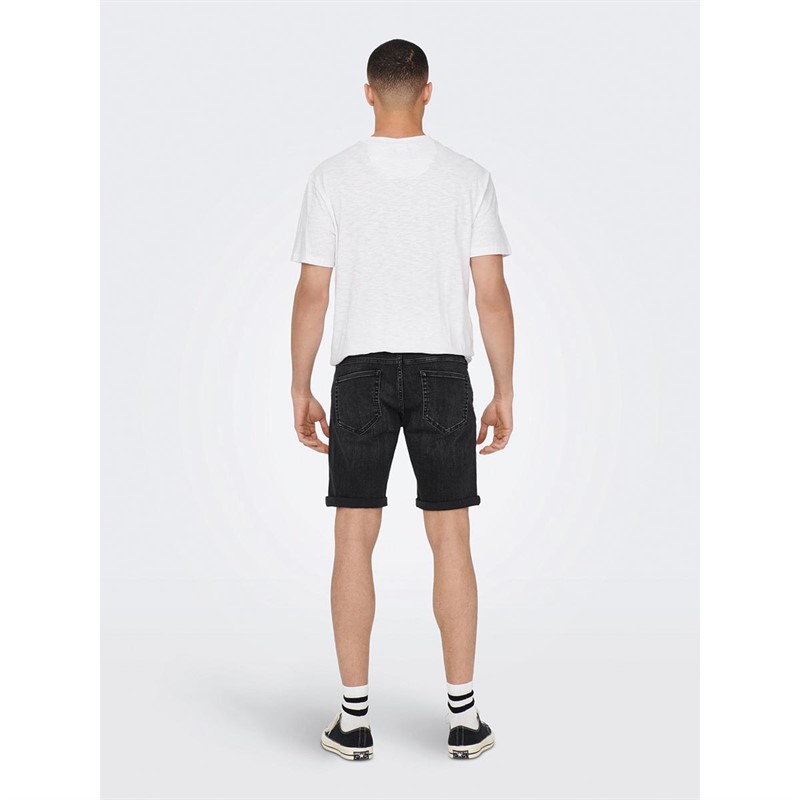 Short En Jean Homme ONLY & SONS - Décontracté Et Stylé - Pour L'été Et Les Loisirs
