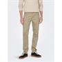ONLY & SONS Pantalons Décontractés Loom Homme Ecru