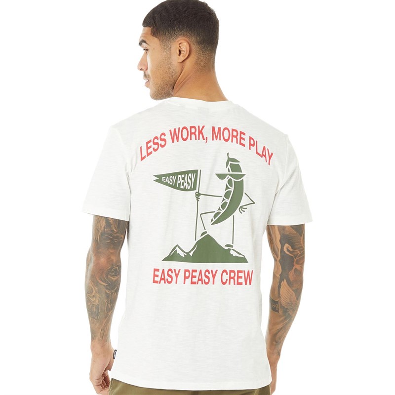 ONLY & SONS Mens Jake Print T-Shirt Cloud Dancer