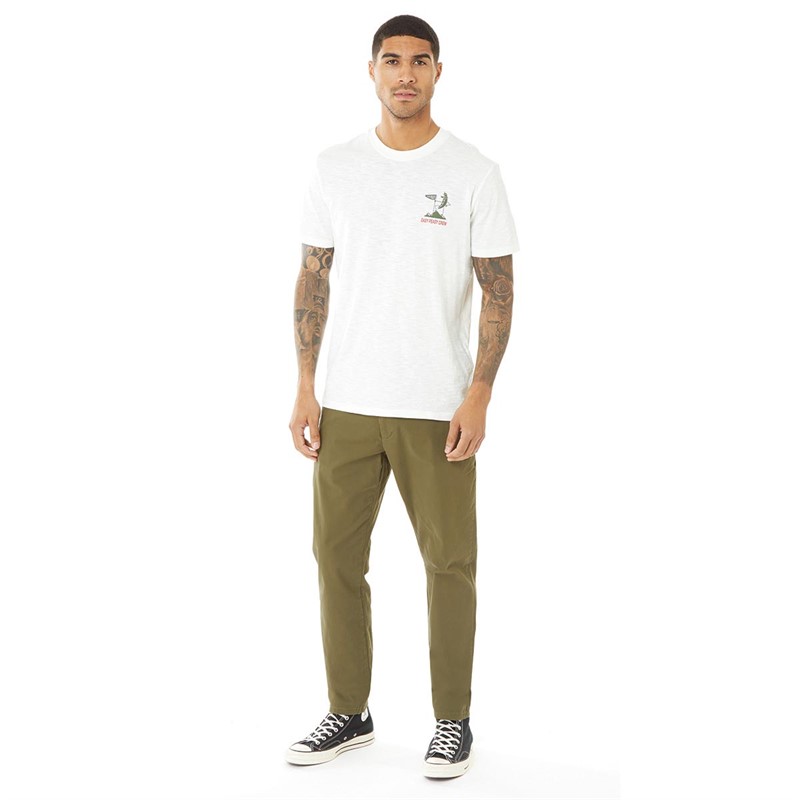 ONLY & SONS Mens Jake Print T-Shirt Cloud Dancer