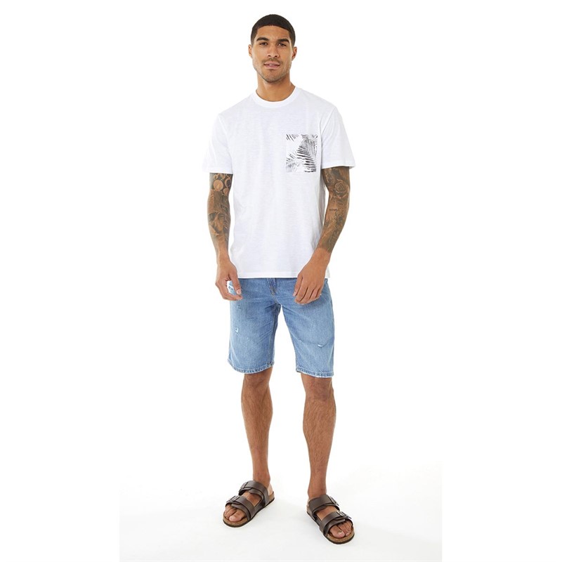 ONLY & SONS Mens Perry Short Sleeve T-Shirt Bright White