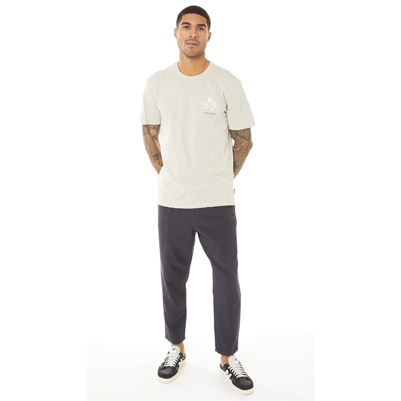 ONLY & SONS Mens Jake Print T-Shirt Silver Lining