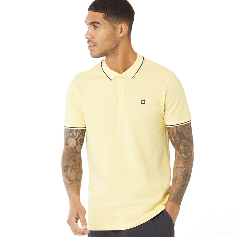 Buy ONLY SONS Mens Fletcher Slim Polo Mellow Yellow