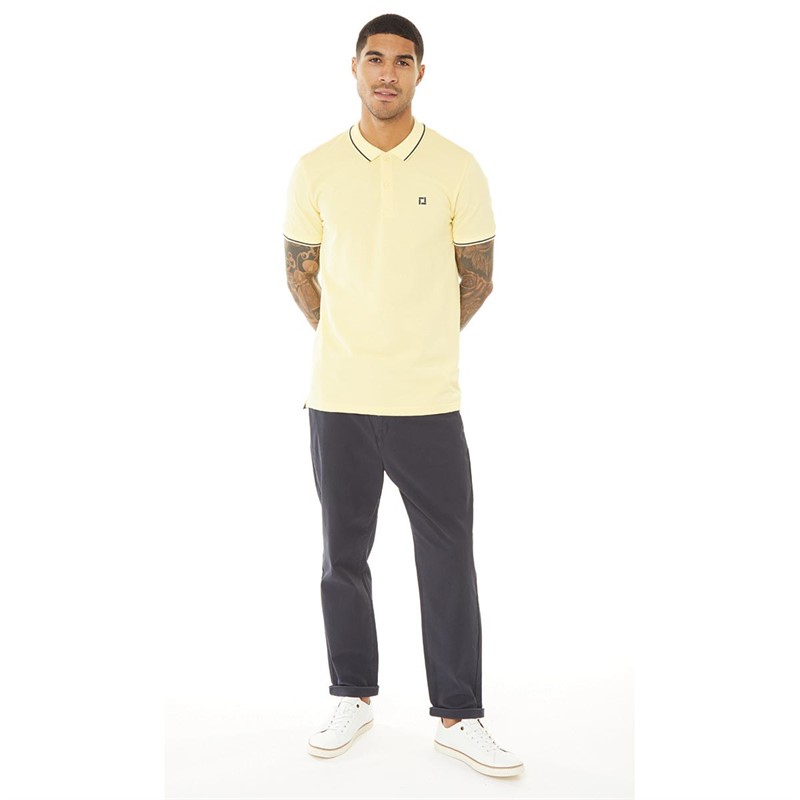 ONLY & SONS Mens Fletcher Slim Polo Mellow Yellow