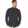 ONLY & SONS Mens Arlo Long Sleeve Linen Shirt Dark Navy