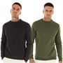 ONLY & SONS Mens Ceres Two Pack Sweatshirts Black