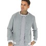 ONLY & SONS Mens Denver Bomber Jacket Light Grey Melange