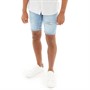 ONLY & SONS Mens Loom Destroy Denim Shorts Light Blue Denim