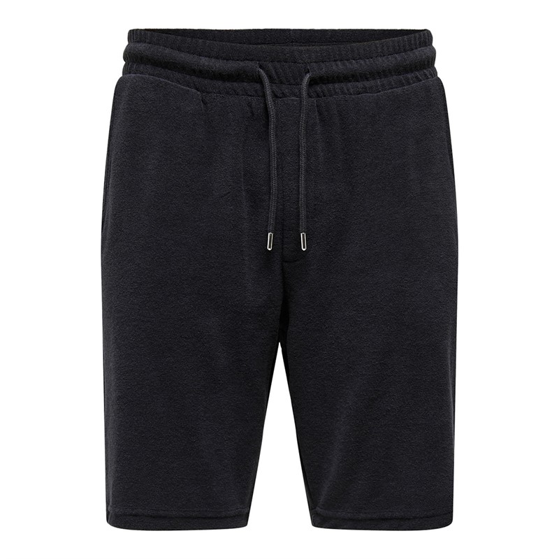 ONLY & SONS Herre Deniz Terry Shorts Mørkeblå