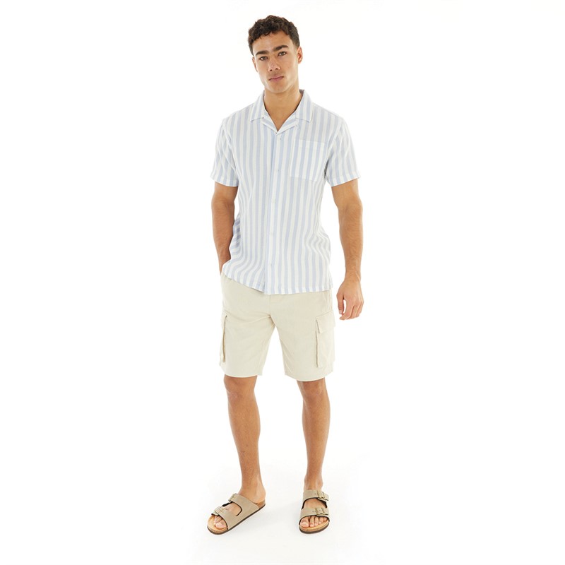 ONLY & SONS Mens Cargo Shorts Silver Lining