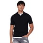ONLY & SONS Heren Sace Slub Polo’s met korte mouwen Blauw
