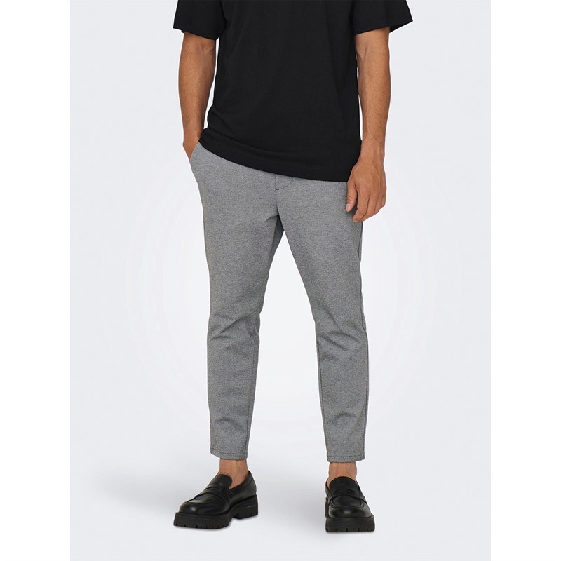 ONLY & SONS Pantalons de Jogging Linus Homme Gris