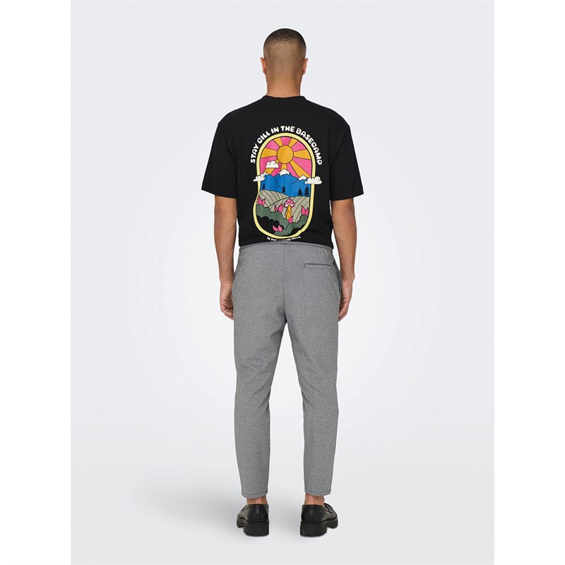 ONLY & SONS Pantalons de Jogging Linus Homme Gris