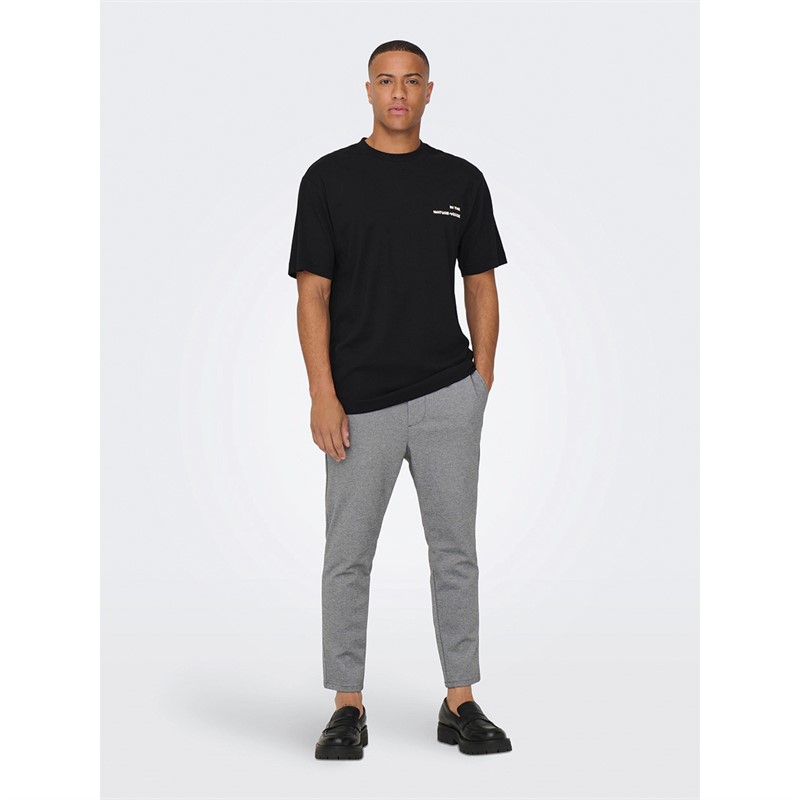 ONLY & SONS Pantalons de Jogging Linus Homme Gris