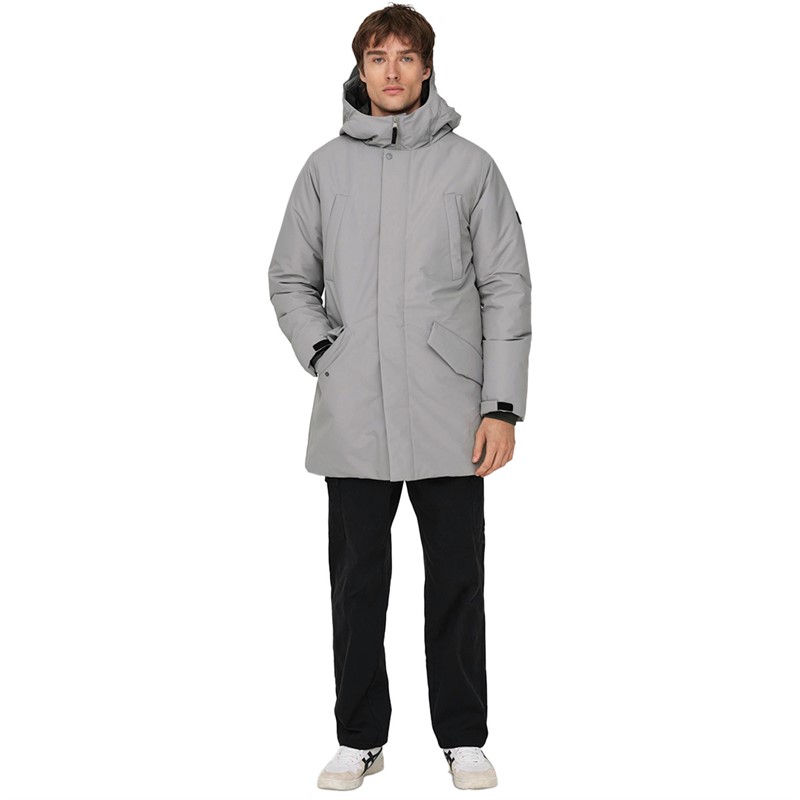 ONLY & SONS Herren Carl Life Parka Grau