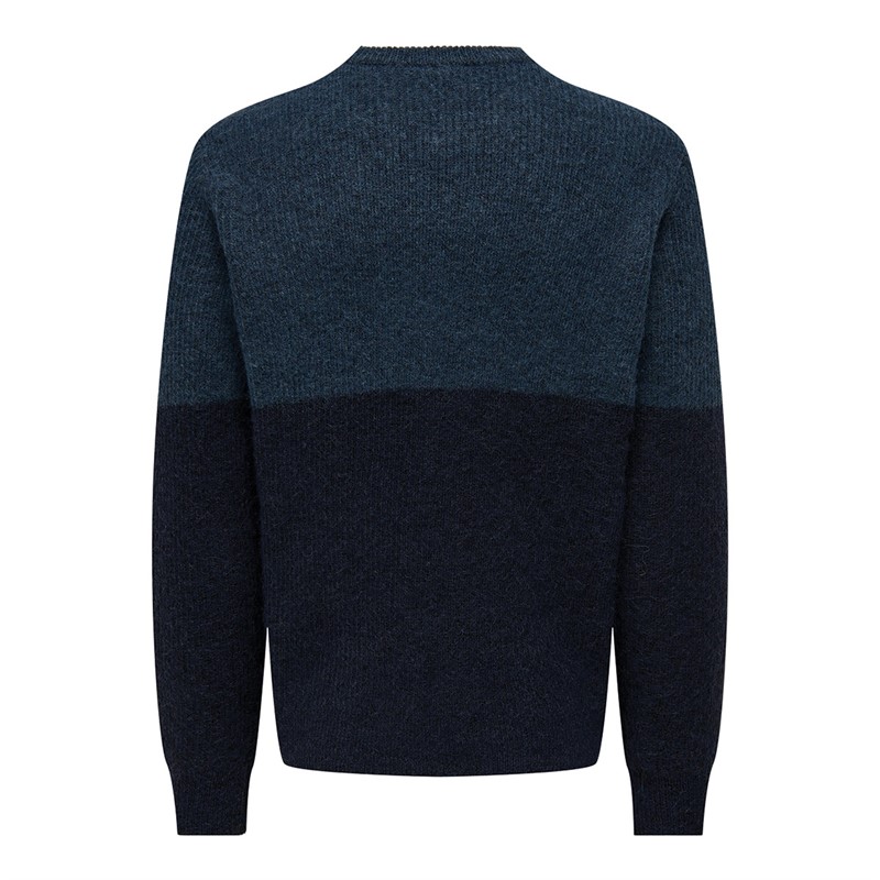 ONLY & SONS Pull Homme Tegan Bleu Marine