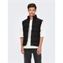 ONLY & SONS Heren Melvin Life Puffer Gilet Zwart