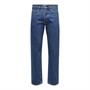 ONLY & SONS Herre Edge Jeans Med Lige Ben Blå