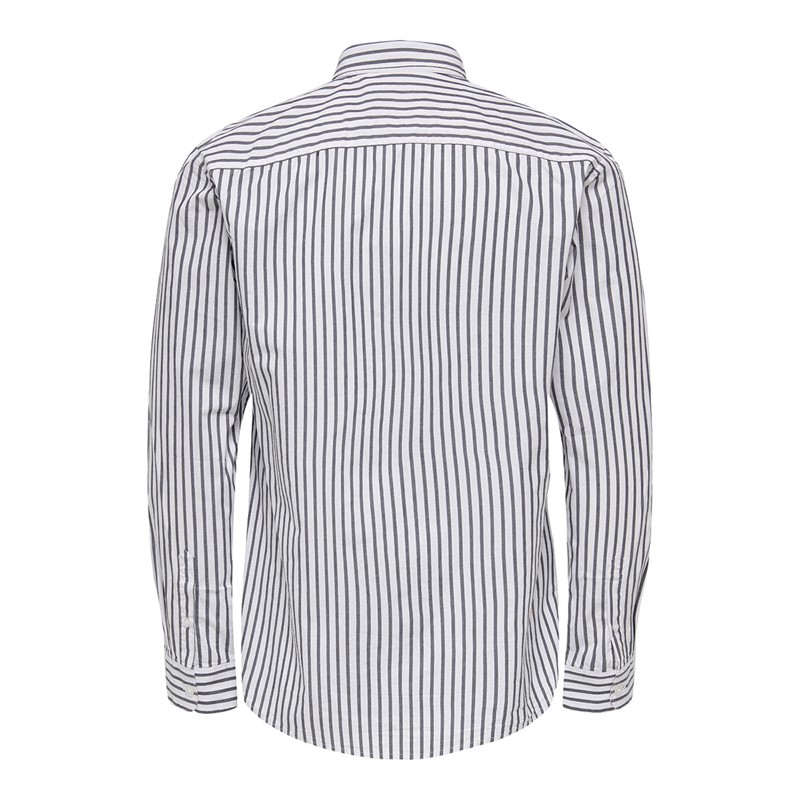 ONLY & SONS Męskie e Stripe Koszule z Długim Rękawem Multis